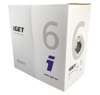 Sieťový kábel iGET CAT6 UTP PVC Eca 305m/box Sieťový kábel iGET CAT6 UTP PVC Eca 305m/box