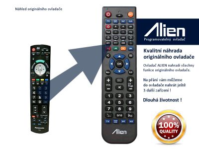 Diaľkový ovládač ALIEN Panasonic N2QAYB000420