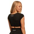 Dámske tričko Cropped Sense Black - BeastPink, veľkosť XL, veľkosť oblečenia XL