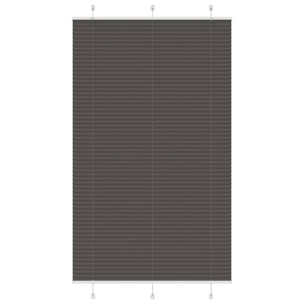 vidaXL plisovaná roleta čierna 120x200 cm Šírka látky 119,4 cm