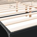 vidaXL Posteľný rám čierny 180x200 cm kompozitné drevo a kov
