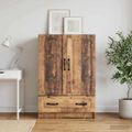 vidaXL Servírovacia skriňa so zásuvkou Staré drevo 66 x 34,5 x 92 cm