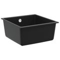 vidaXL Drez 80% Kvárc a 20% Živica 430 x 460 mm Čierna