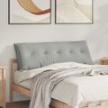 vidaXL Poduška na chrbát Svetlosivá 140 x 50 cm Mikrovlákno