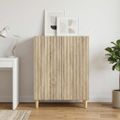 vidaXL Servírovacia skriňa Dub sonoma 66 x 34,5 x 90 cm