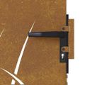 vidaXL Záhradná brána 85x125 cm, oceľ Corten, dizajn s trávou