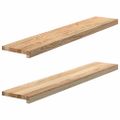 vidaXL Okenný parapet 2 ks 110x20x2 cm neošetrený dubový masív