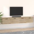 vidaXL Nástenné skrinky 2 ks dub sonoma 100x36,5x35 cm sprac. drevo