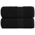 vidaXL Utierky na umývanie FROGN 2 ks čierne 30x30 cm 360 g/m²