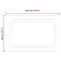 vidaXL Zrkadlo do kúpeľne s LED Priehľadná 60 x 40 cm tvrdené sklo