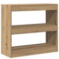 vidaXL skrinka na knihy/izbový prepážka Artisan Dub 80x30x72 cm