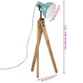 vidaXL Podlahová lampa 25 W šmuhovaná modrá 45x45x120 cm E27