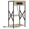 vidaXL Nočný stolík 2 ks Sonoma dub 41 x 31 x 76 cm Kompozitné drevo
