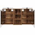vidaXL Set kabinetov do kúpeľne 3 ks 116 x 16 x 62,5 cm