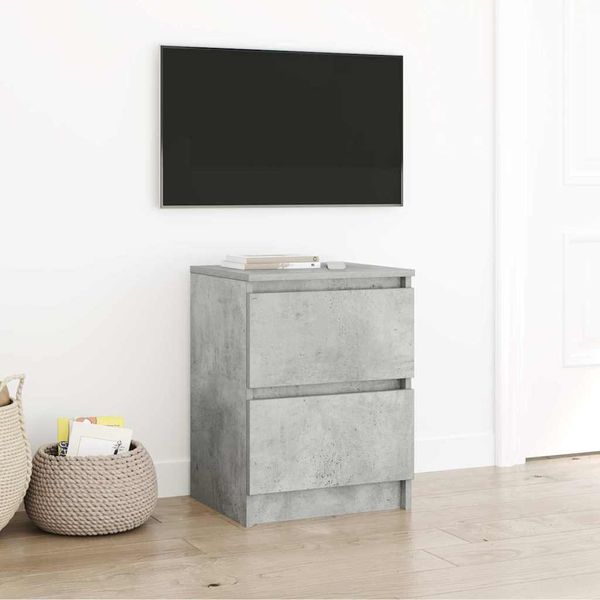 vidaXL TV skrinka betónová sivá 40x35x54 cm kompozitné drevo