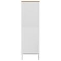 vidaXL Šatník FLORO biely 77x53x171 cm borovicový masív