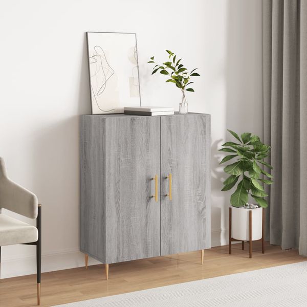 vidaXL Komoda sivý dub sonoma 69,5x34x90 cm kompozitné drevo