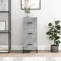 vidaXL Komoda betónovo sivá 34,5x34x90 cm spracované drevo