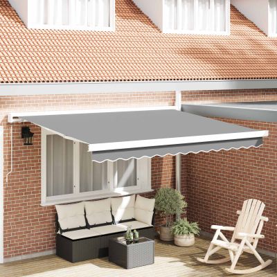 vidaXL Vysúvací Markíz Rám Manuálne ovládaný 4x3 m (nie je určený na individuálny predaj /blokované všetko v blokádach)