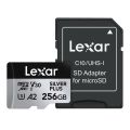 Karta pamäte Lexar High-Performance Silver Plus microSDXC 256GB + adaptér