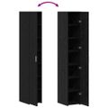 vidaXL Highboard Čierny dub 30 x 42,5 x 185 cm