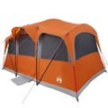 vidaXL Rodinný stan so strechou Oranžová a oranžová 435 x 255 x 216 cm