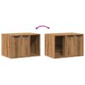 vidaXL Uzavretý box na stelivo dub artisan 60x40x40cm kompozitné drevo