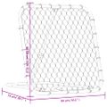 vidaXL Futbalové odrážadlo nastaviteľné čierne 84x73x60-80 cm oceľ
