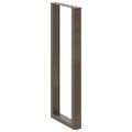 vidaXL Nohy barového stola v tvare U, 2 ks, prírodná oceľ, 50 x (110-111) cm, oceľ