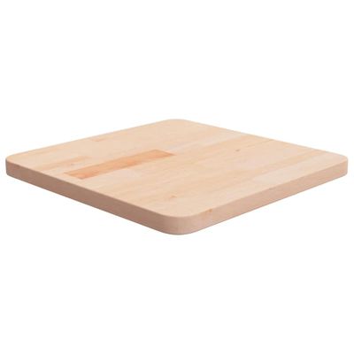 vidaXL Štvorcová stolová doska 40x40x2,5 cm neošetrený dubový masív
