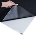 vidaXL Okenná fólia statická matná čierna 60x1000 cm PVC