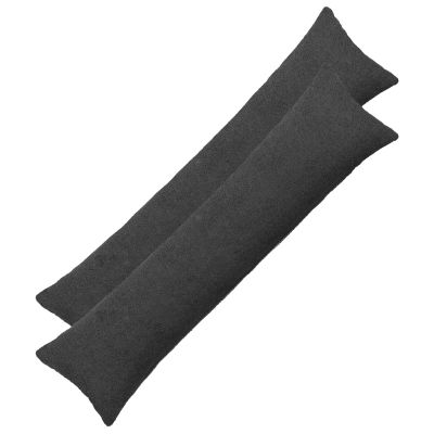 vidaXL Poťah na podložku 2 pcs HEERLEN Tmavosivá 40 x 145 cm Bouclé
