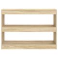 vidaXL Knižnica/deliaca stena dub sonoma 100x30x72 cm