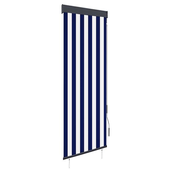 vidaXL Vonkajšia zatemňovacia roleta 60x250 cm modrá a biela