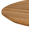 vidaXL Vrchná doska 120 x 70 x 3,5 cm Oválny Husté teakové drevo