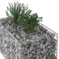 vidaXL Gabiónová vyvýšená posteľ 100 x 60 x 55 cm Pozinkovaná oceľ