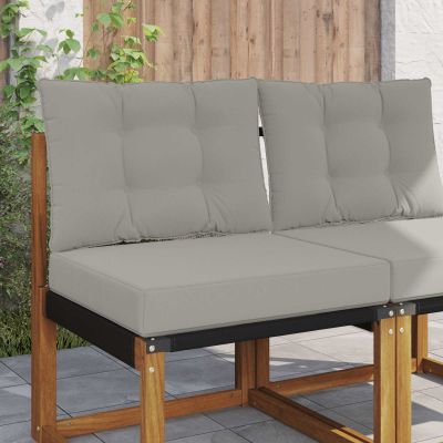 vidaXL Vankúš na vonkajšiu pohovku 2 pcs Biely Polyester