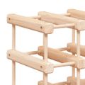 vidaXL Stojan na víno na 120 fliaš 112,5x23x123,5 cm borovicový masív