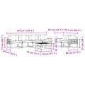 vidaXL Záhradná súprava gaučov 7 ks Prírodná a antracitová