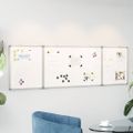 vidaXL Magnetická biela tabuľa skladacia 160x60x1,7 cm hliník