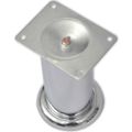 vidaXL Okrúhle nohy na pohovku 8 ks 120 mm chrómové