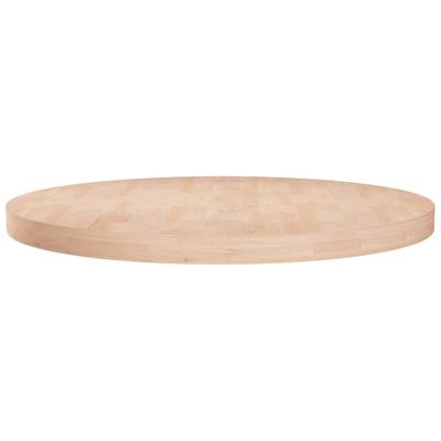 vidaXL Okrúhla stolová doska Ø60x4 cm neošetrený dubový masív