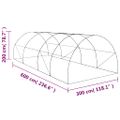 vidaXL Skleník 18 m² 600x300x200 cm