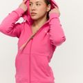 Dámska mikina so zipsom Limitless Dragonfruit - GymBeam, veľkosť XS