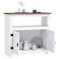 vidaXL TV skrinka z borovice v mexickom štýle Corona biela 80x43x78 cm