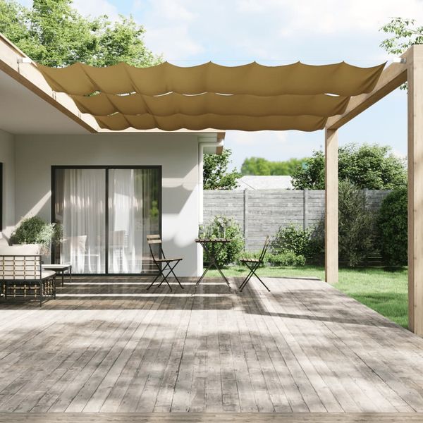 vidaXL Vertikálna markíza béžová 140x420 cm oxfordská látka