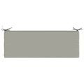 vidaXL Vankúš na lavičku SOEST 100% polyester Sivá 110 x 40 x 5 cm
