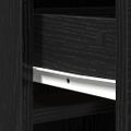 vidaXL Highboard Čierny dub 41 x 40 x 135 cm Kompozitné drevo