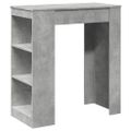 vidaXL Barový stôl a police betónová 95x47x103,5 cm kompozitné drevo