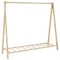 vidaXL Vešiak na oblečenie s policami 106x34x102 cm bambus